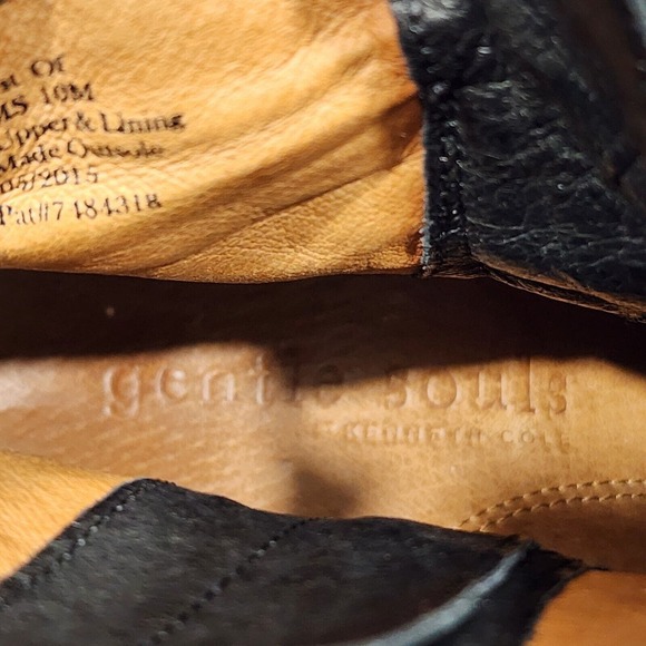 Gentle Souls by Kenneth Cole Best Of Moto Boots Leather Buckle Ankle Sz 10 Black - Picture 10 of 14